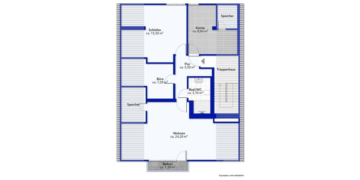 Etagenwohnung Benediktbeuern - 2 Zimmer, 66 m&sup2;, 299.000&euro; | Angebot:25997741