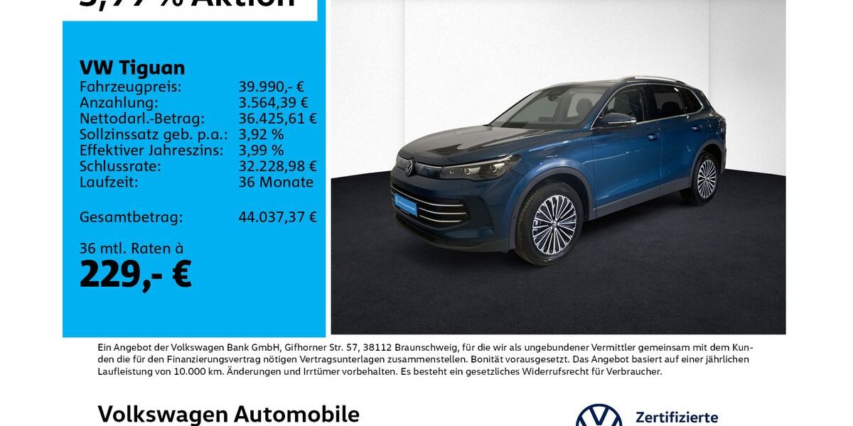 VW Tiguan 17.581 km 39.990 &euro; Leipzig 04178