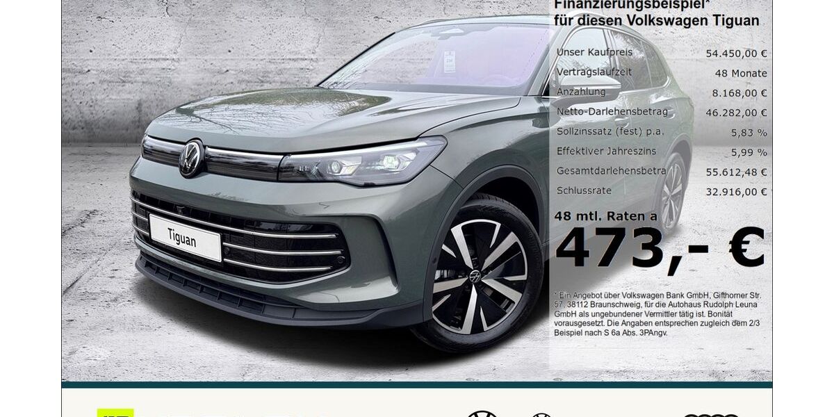 VW Tiguan 9.650 km 54.450 &euro; Leuna 06237