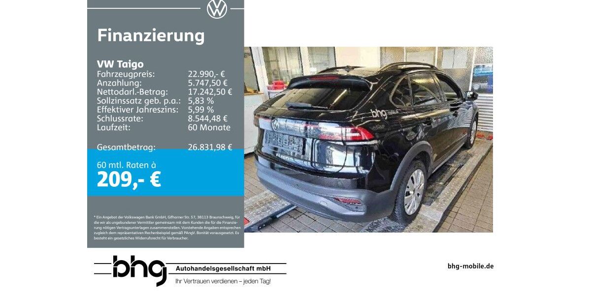 VW Taigo 35.000 km 22.990 &euro; Mössingen 72116