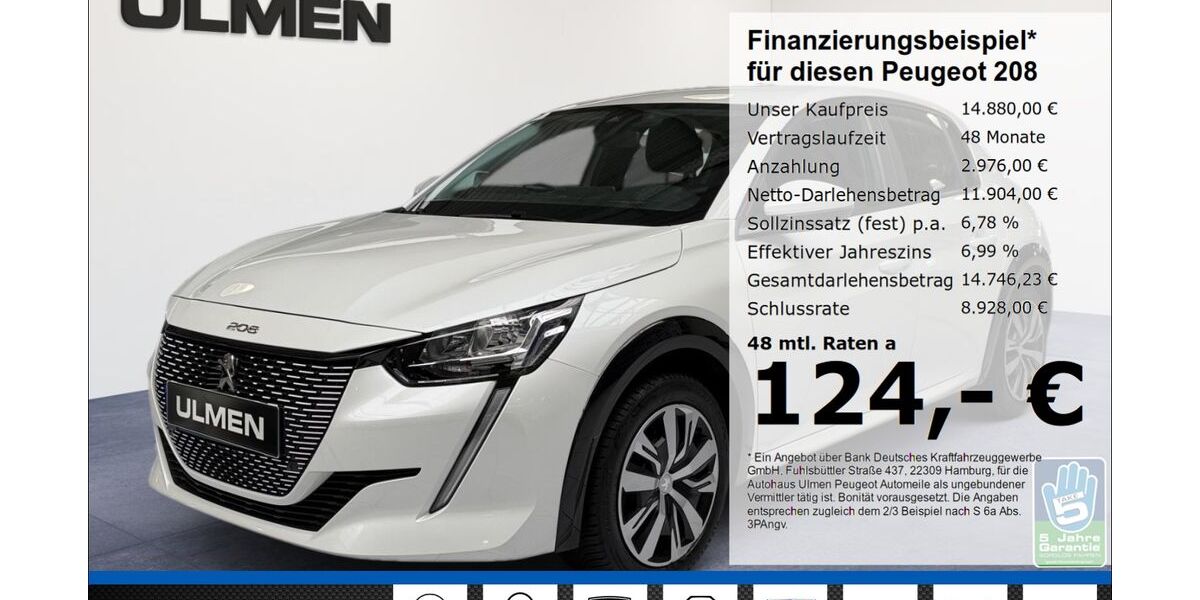Peugeot 208 51.563 km 14.880 &euro; Düsseldorf 40233