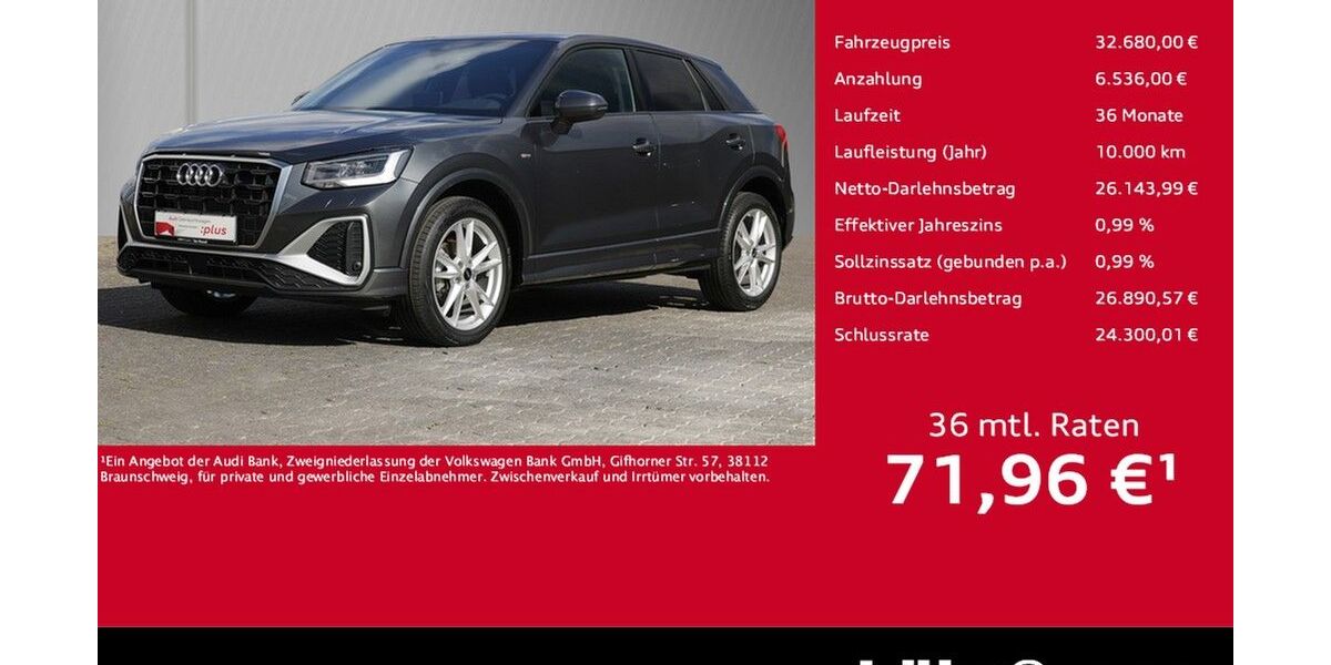 Audi Q2 7.900 km 32.680 &euro; Trier 54292