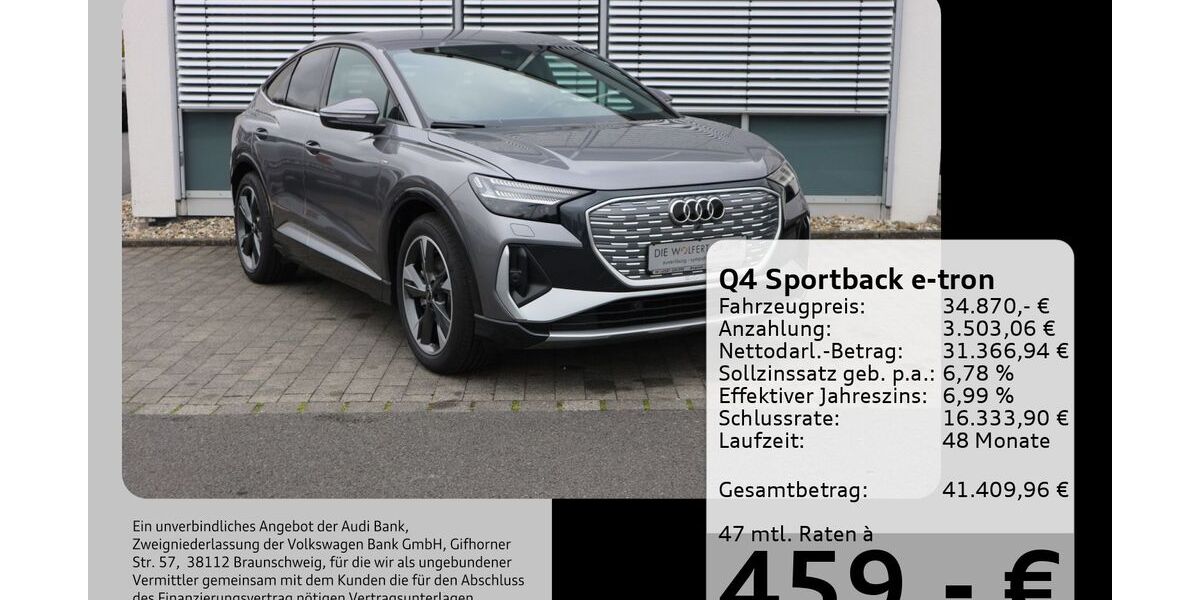 Audi Q4 e-tron 2.768 km 34.870 &euro; Buergstadt 63927
