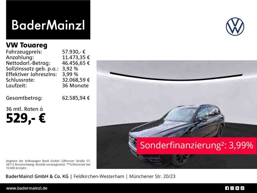 VW Touareg 43.380 km 57.930 € Feldkirchen/Westerham 83620