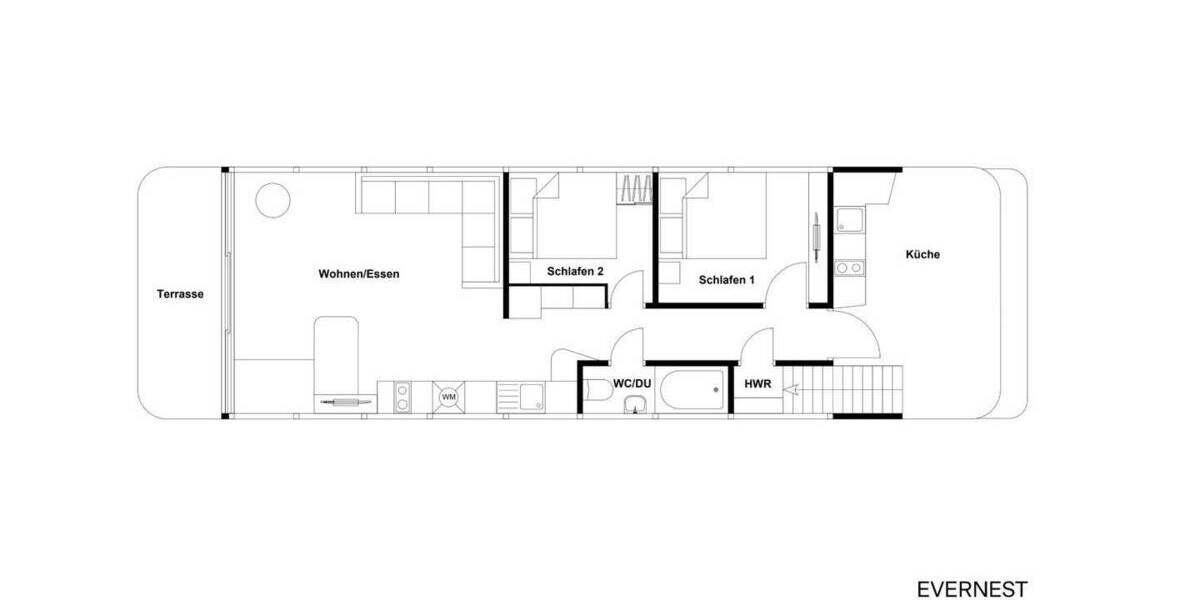 Mehrfamilienhaus, Wohnhaus Waren (Müritz) Waren - 2 Zimmer, 50 m&sup2;, 435.373&euro; | Angebot:25738350