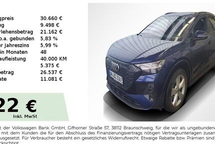 Audi Q4 e-tron 87.050 km 30.330 &euro; Nürnberg 90431