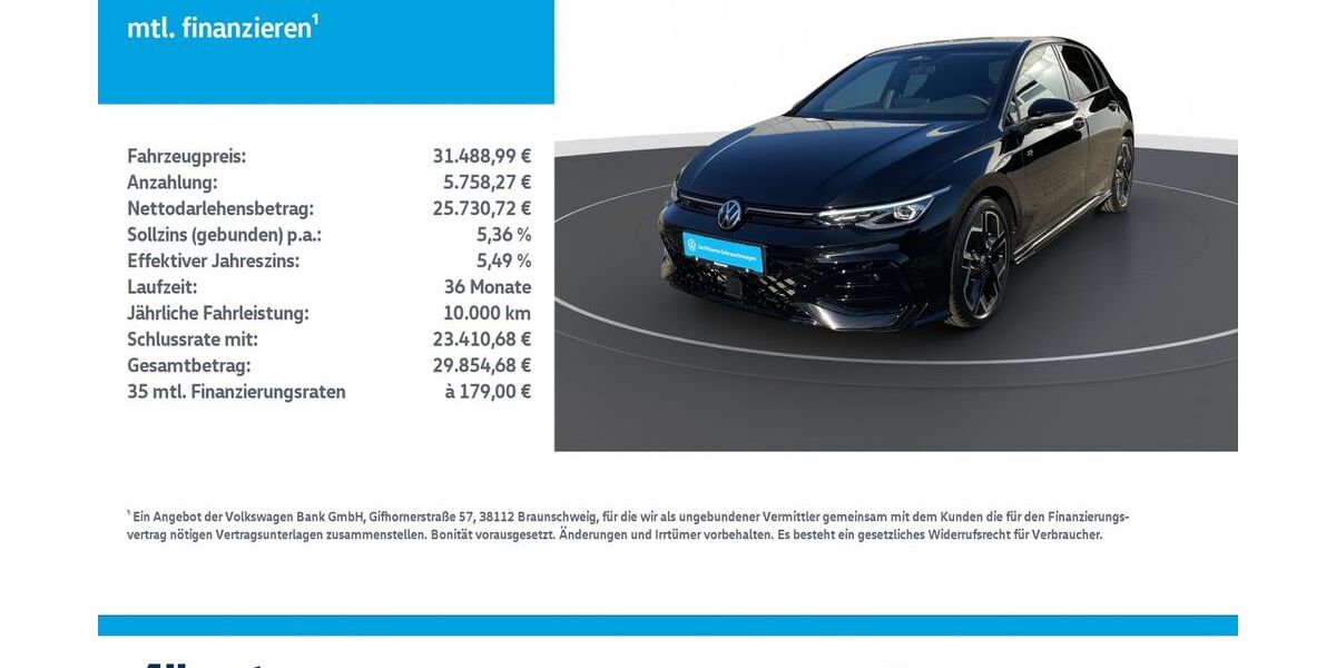 VW Golf 17.100 km 31.489 &euro; Mühlhausen/Thüringen 99974