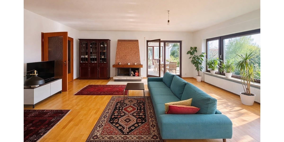 Frankfurt-Nieder-Erlenbach: Einmalige Lage! Großzügiges Villenanwesen am Bebauungsrand - Einfamilienhaus Frankfurt am Main Bonames | Angebot:26334718