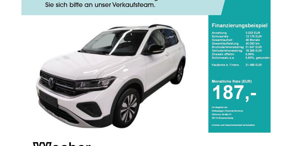 VW T-Cross 8.324 km 21.488 &euro; Herrenberg 71083