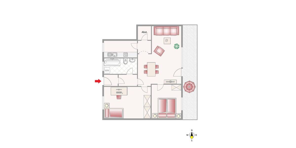 Etagenwohnung Rosenheim Ost - 3 Zimmer, 80 m&sup2;, 380.000&euro; | Angebot:26306217