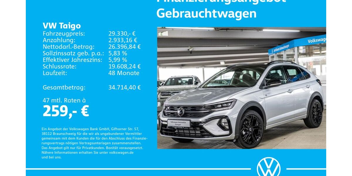 VW Taigo 1.505 km 29.330 &euro; Stuttgart-Wangen 70188