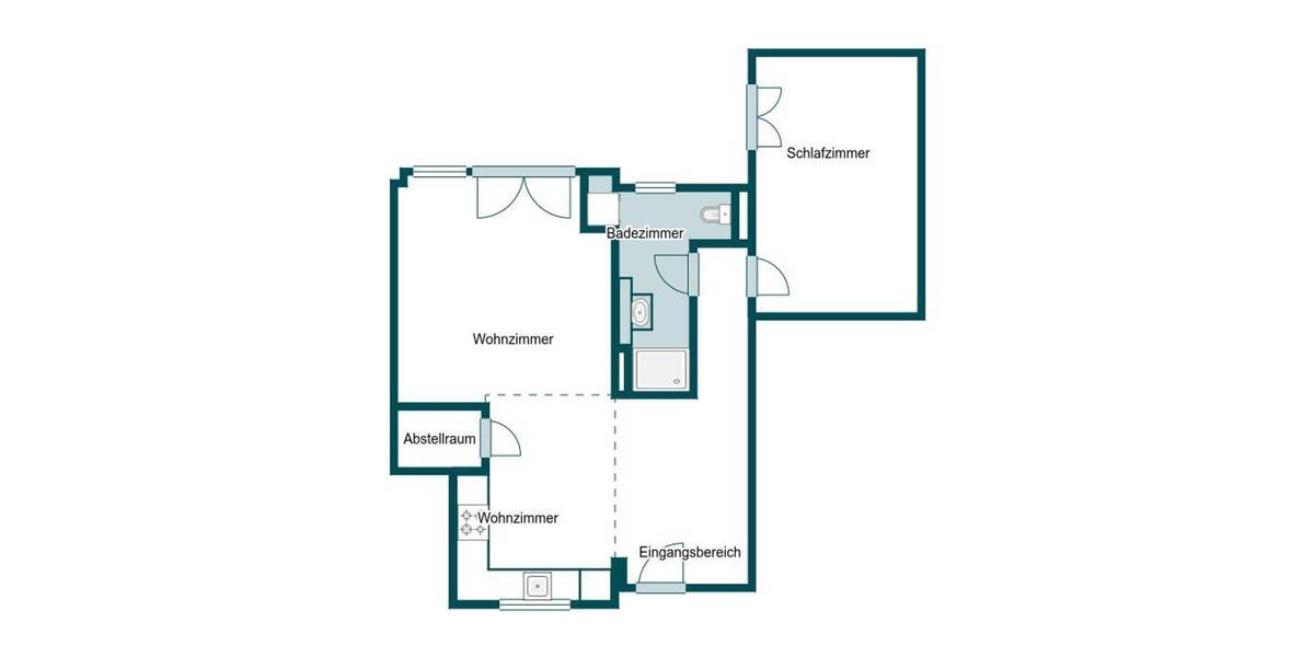 Etagenwohnung Weiterstadt Gräfenhausen - 2 Zimmer, 71 m&sup2;, 290.000&euro; | Angebot:26731258