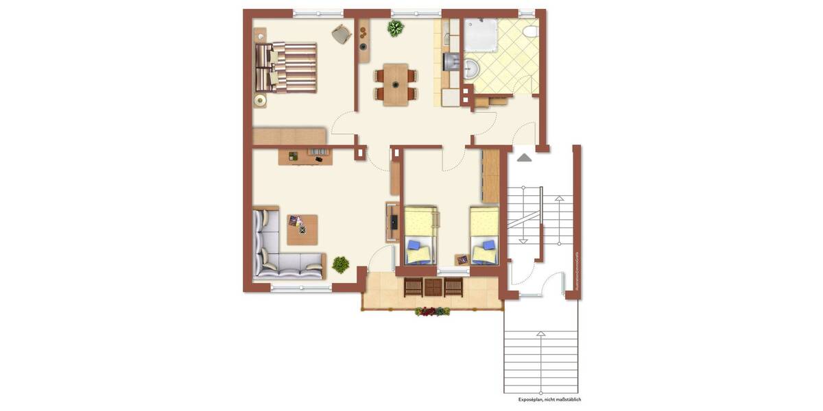 Etagenwohnung Arnsberg Obereimer - 3 Zimmer, 75 m&sup2;, 129.000&euro; | Angebot:26105587