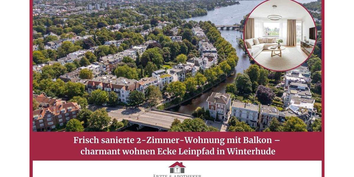 Frisch sanierte 2-Zimmer-Wohnung mit Balkon - charmant wohnen Ecke Leinpfad in Winterhude 2 zimmer