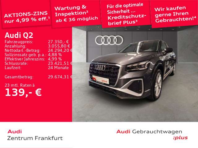 Audi Q2 4.923 km 27.351 € Frankfurt 60314
