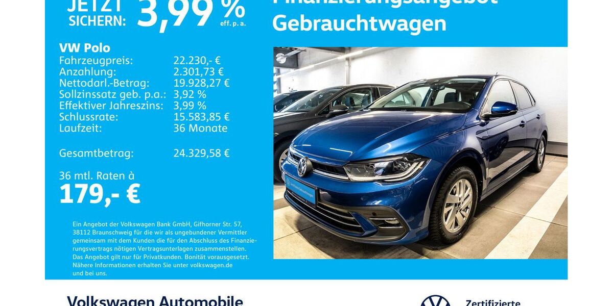 VW Polo 16.582 km 22.230 € Stuttgart-Feuerbach 70469