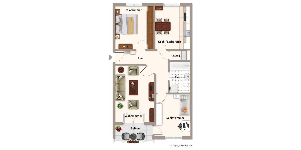Etagenwohnung Marktoberdorf - 3 Zimmer, 75 m&sup2;, 295.000&euro; | Angebot:26787381