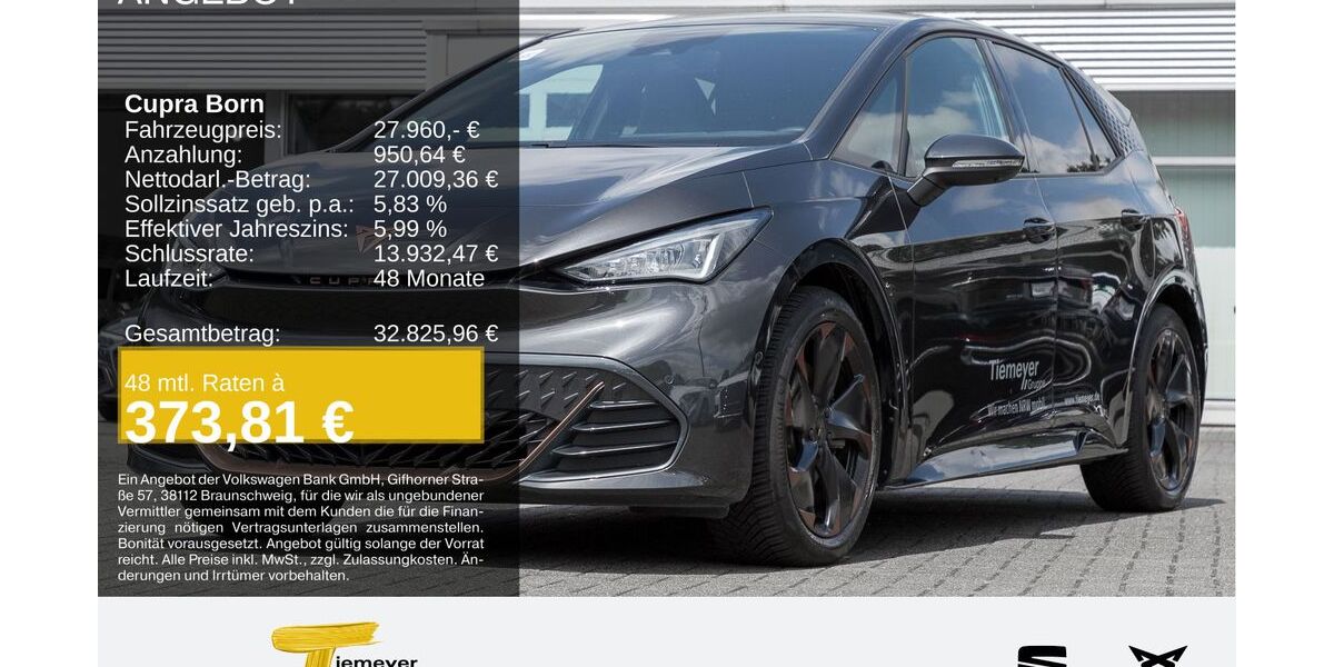 Cupra Born 36.216 km 25.650 &euro; Recklinghausen 45663