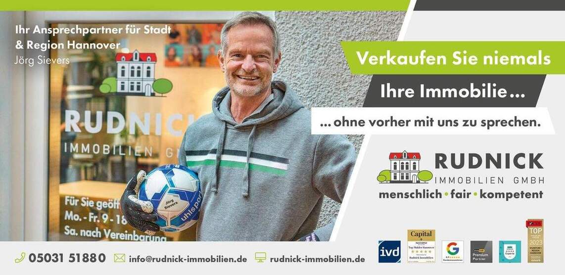 RUDNICK bietet CITYNAH UND BEZAHLBAR: Ideale Immobilie für die junge Familie mitten in Seelze 4 zimmer