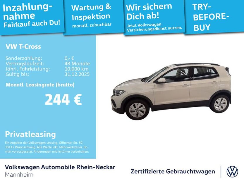 VW T-Cross 21.841 km 20.291 € Mannheim 68309