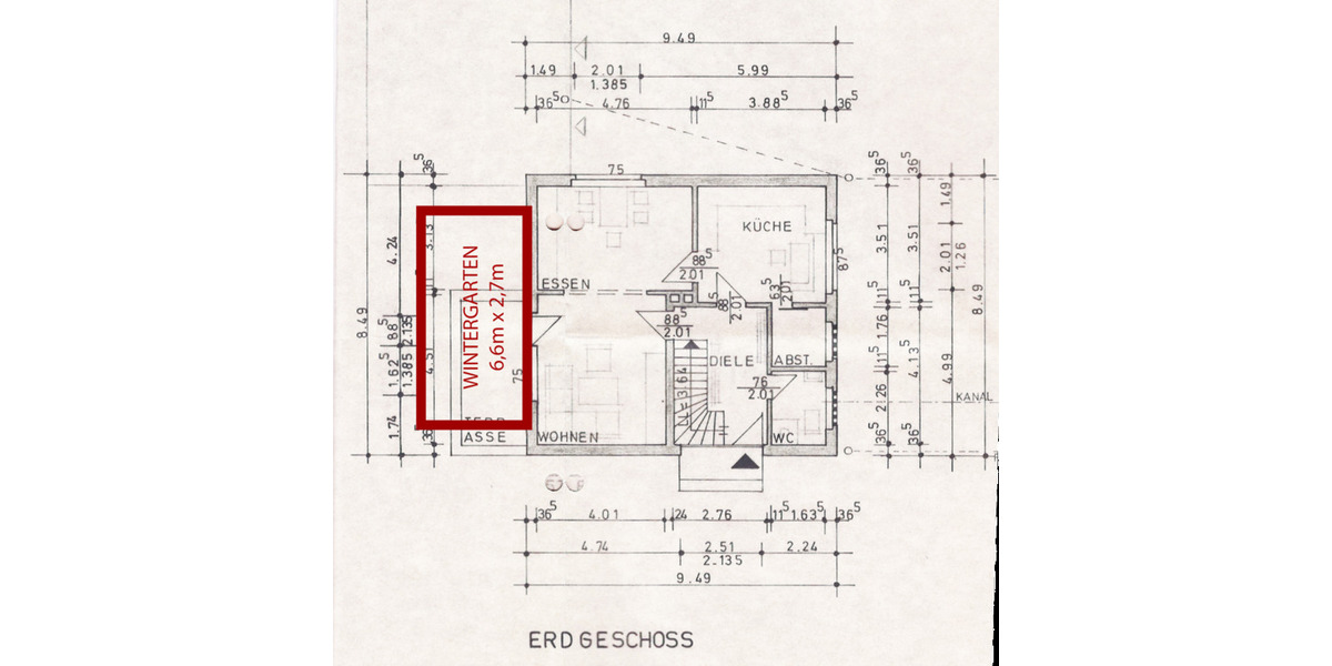 Einfamilienhaus Fürstenau - 6 Zimmer, 150 m&sup2;, 1.250&euro; | Angebot:24797824