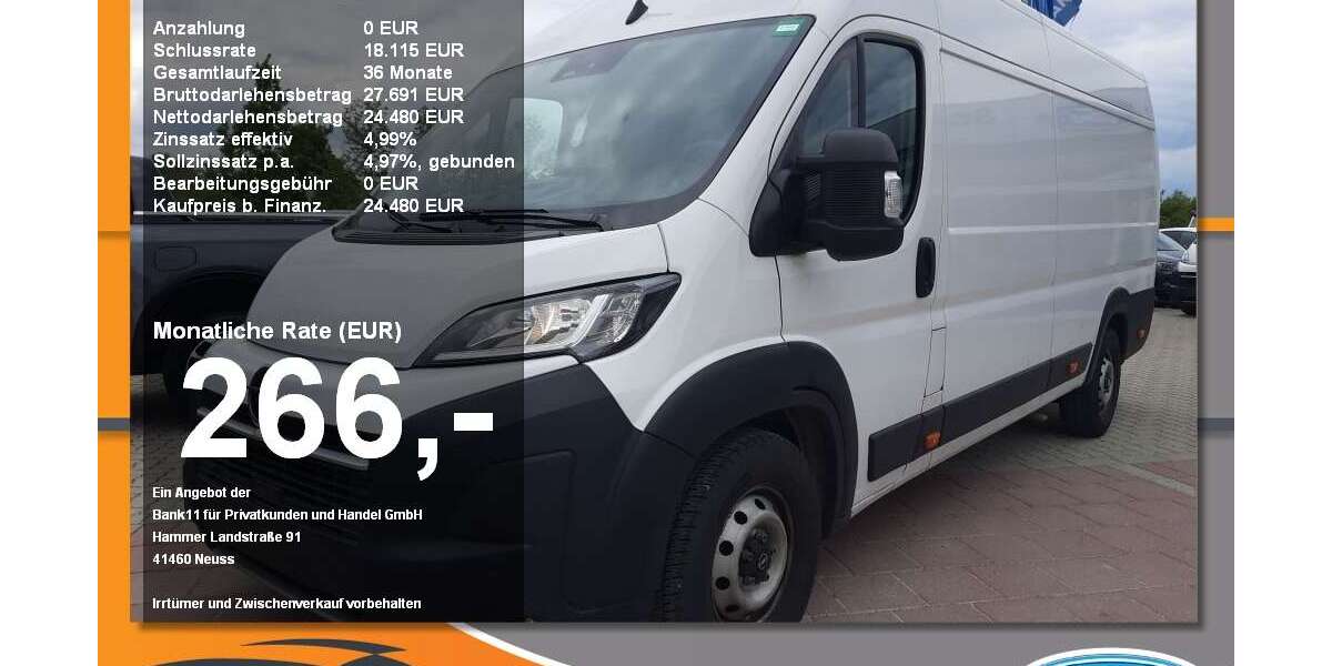 Opel Movano 31.290 km 23.480 &euro; Neustadt a. d. Donau 93333