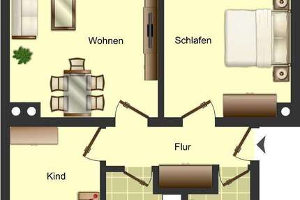 Wohnung Neunkirchen Salchendorf - 3 Zimmer, 65 m&sup2;, 459&euro; | Angebot:27352416