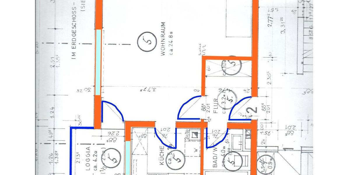 Etagenwohnung Wiesbaden Klarenthal - 1.5 Zimmer, 41 m&sup2;, 169.000&euro; | Angebot:26066808