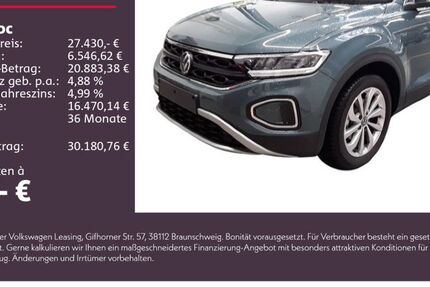 VW T-Roc 6.800 km 27.430 € Weinsberg 74189