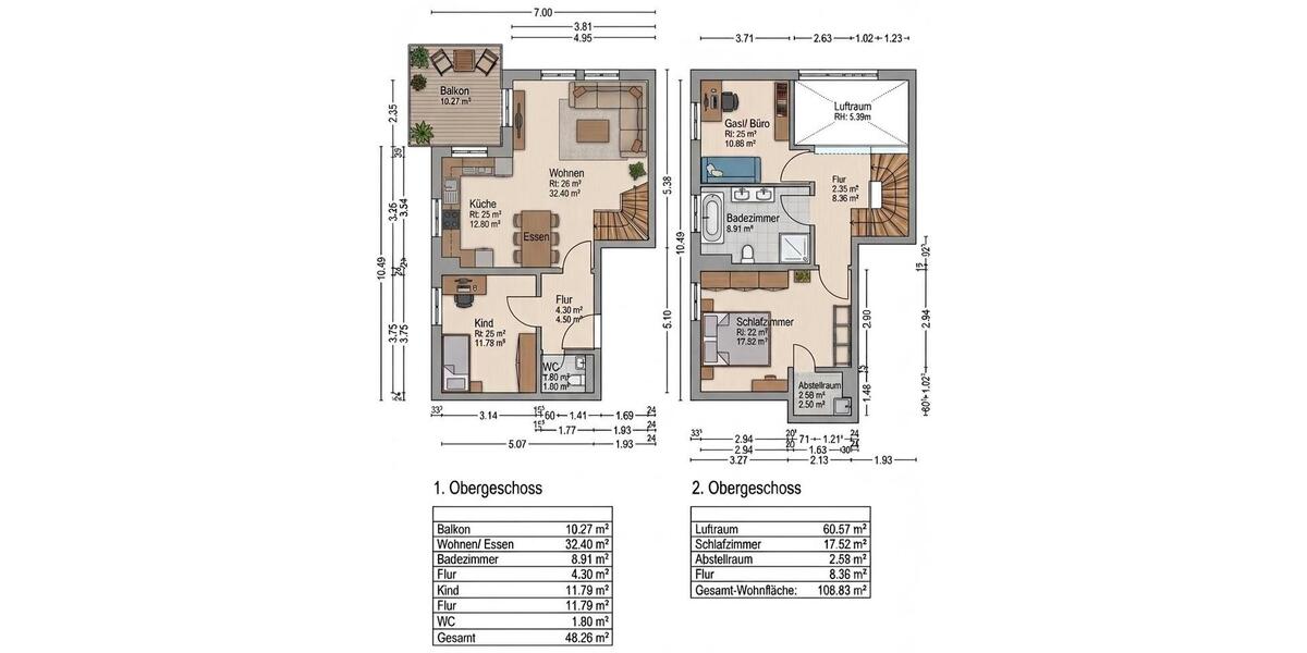 Maisonettenwohnung Cottbus Brunschwig - 3 Zimmer, 109 m&sup2;, 375.000&euro; | Angebot:27167620