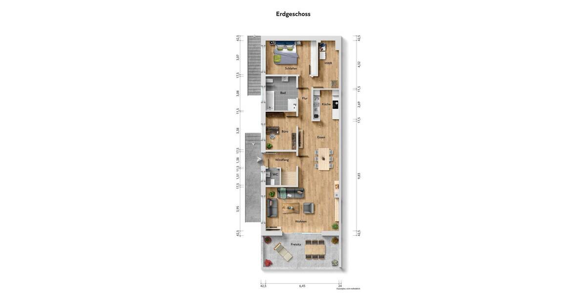 Etagenwohnung Beilngries Kottingwörth - 3 Zimmer, 111 m&sup2;, 419.000&euro; | Angebot:26378458