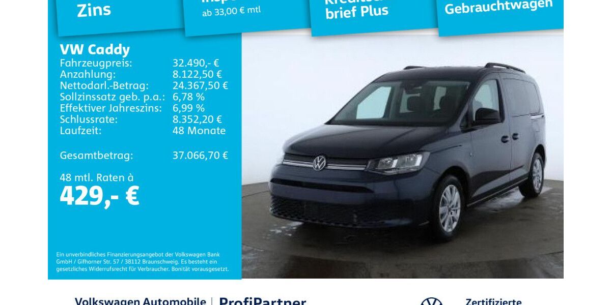 VW Caddy 4.988 km 32.490 &euro; Dresden 01067