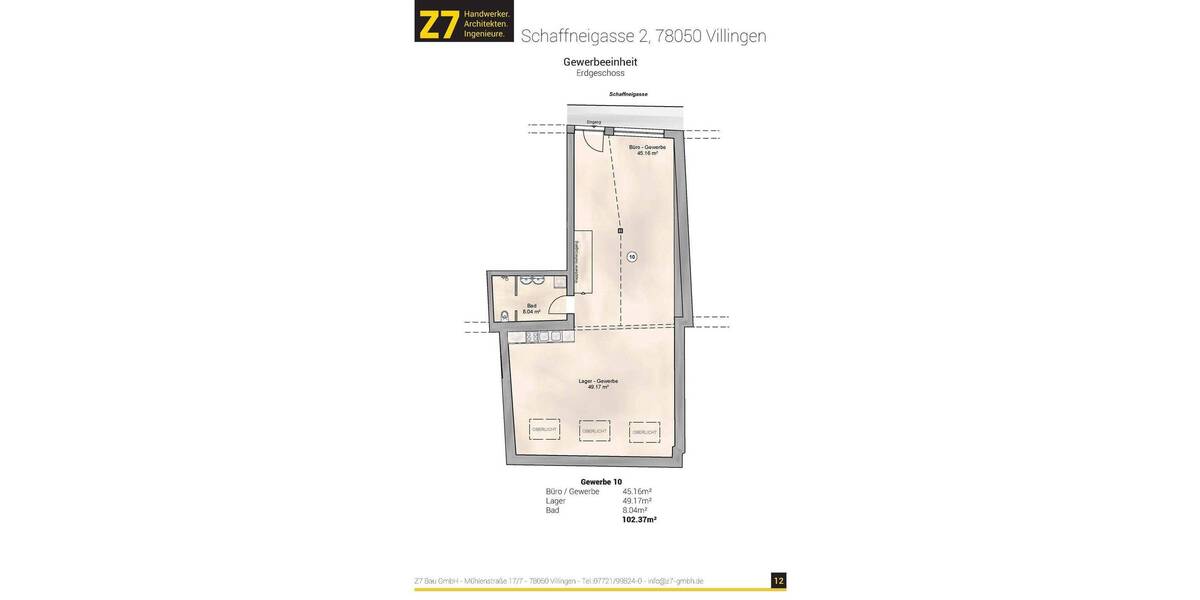 Gewerbeobjekt Villingen-Schwenningen Villingen - 2 Zimmer, 307.110&euro; | Angebot:26258559