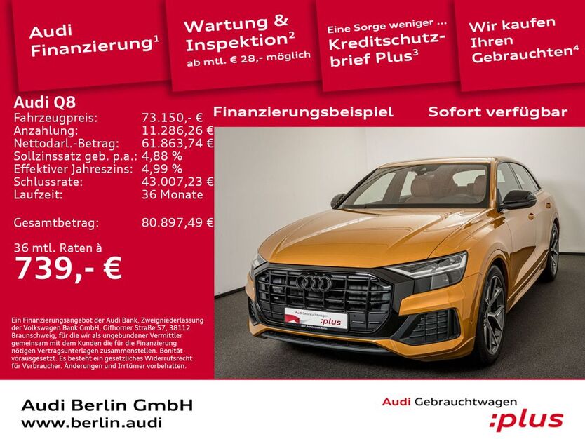 Audi Q8 8.800 km 72.600 € Berlin 10587