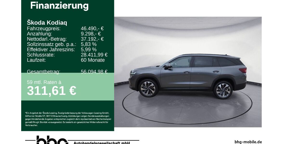 Skoda Kodiaq 9.398 km 45.990 &euro; Freudenstadt 72250