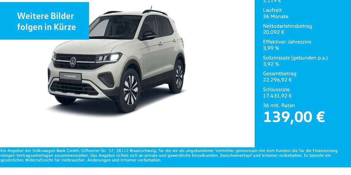 VW T-Cross 2.983 km 22.211 &euro; Unna 59423