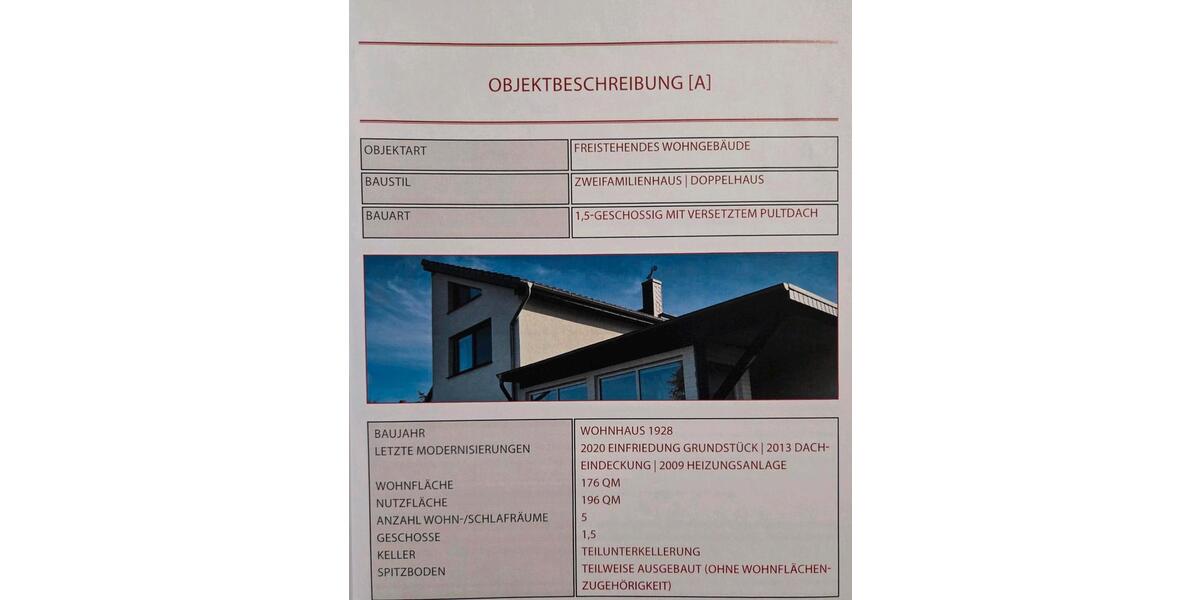 Doppelhaushälfte Güstrow - 10 Zimmer, 176 m&sup2;, 350.000&euro; | Angebot:26491758