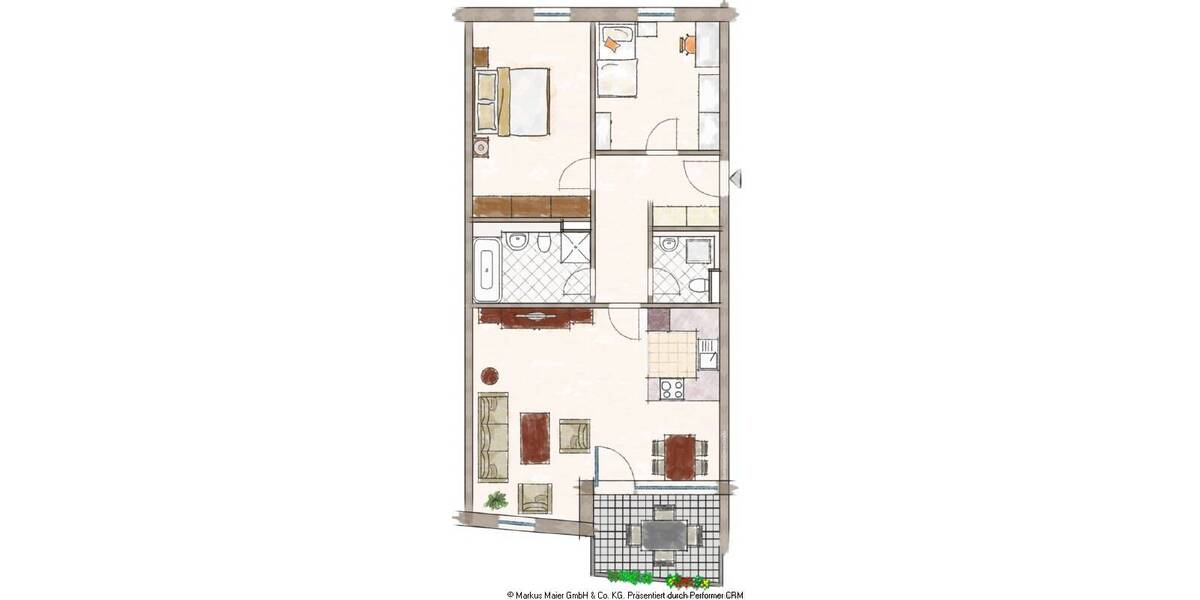 Etagenwohnung Dorfen - 3 Zimmer, 81 m&sup2;, 474.650&euro; | Angebot:25692225