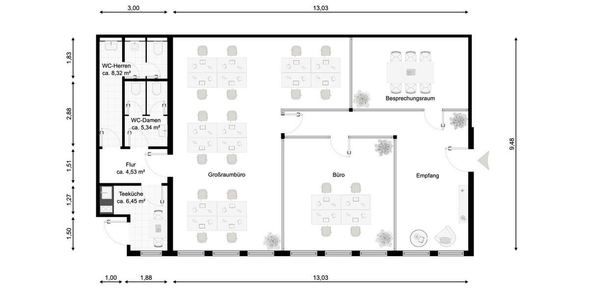 Gewerbeobjekt Brunsbüttel - 1.125&euro; | Angebot:17519669