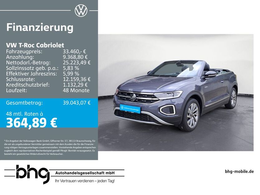 VW T-Roc 25.141 km 33.460 € Bühl 77815