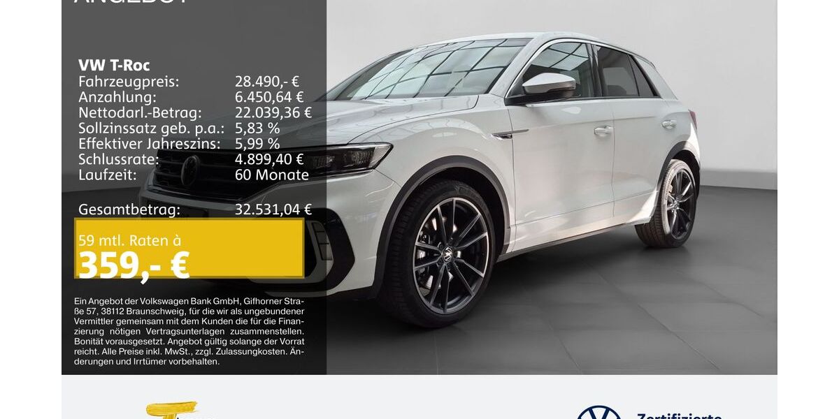VW T-Roc 46.541 km 28.490 &euro; Lüdenscheid 58507