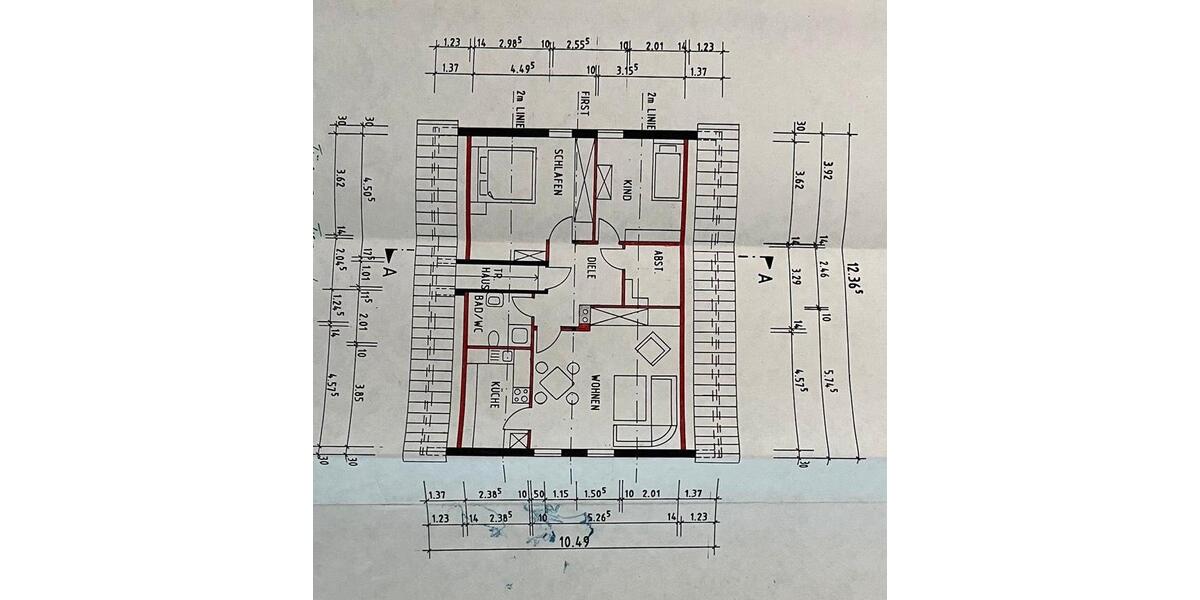Dachgeschoßwohnung Schrozberg - 3.5 Zimmer, 70 m&sup2;, 600&euro; | Angebot:24352610