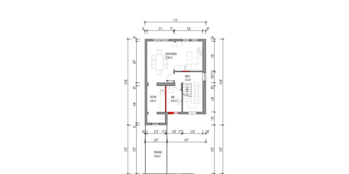 Maisonettenwohnung Neuwied Block - 4 Zimmer, 100 m&sup2;, 1.250&euro; | Angebot:26033594