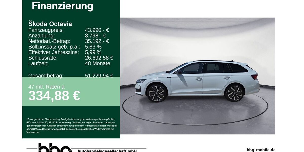 Skoda Octavia 10.896 km 42.990 &euro; Freudenstadt 72250