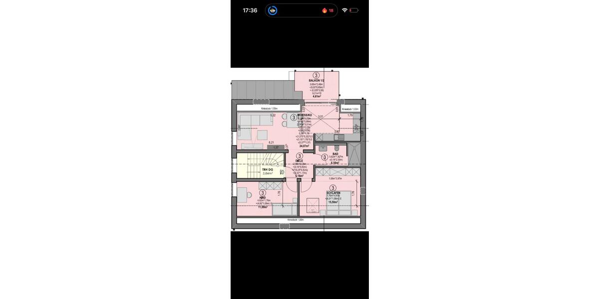 Dachgeschoßwohnung Trier Kürenz - 1 Zimmer, 67 m&sup2;, 234.500&euro; | Angebot:26150102