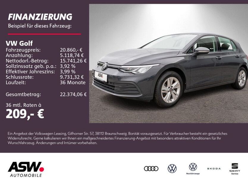 VW Golf 44.400 km 20.860 € Weinsberg 74189