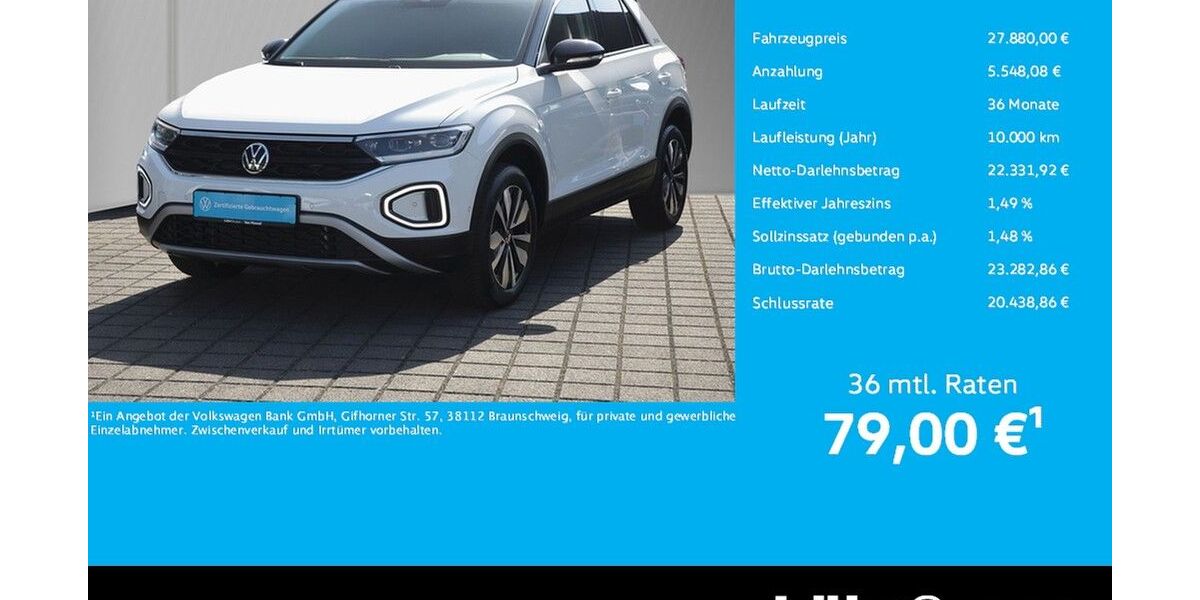 VW T-Roc 27.098 km 27.880 &euro; Neuwied 56564