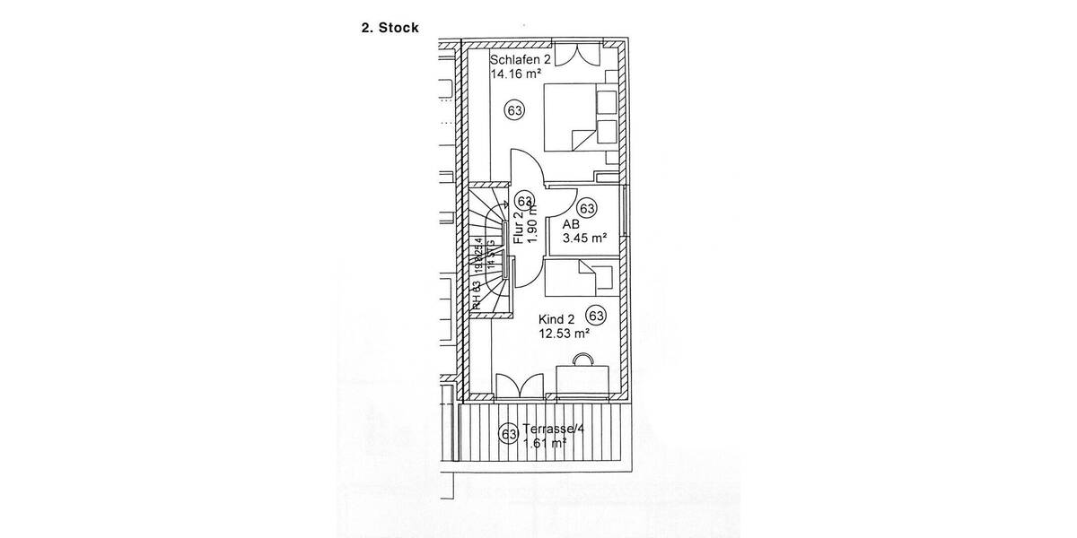 Reihenendhaus München Schwabing-Freimann - 5 Zimmer, 119 m&sup2;, 1.070.000&euro; | Angebot:26175908
