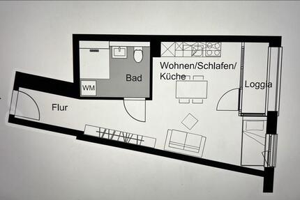 1 Zimmerwohnung zimmer