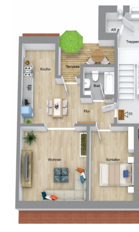 Wohnung zum Mieten in Leipzig 424,31 € 54.1 m²